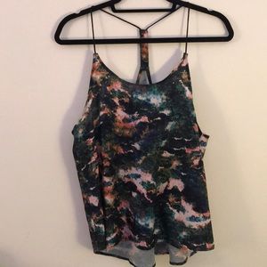 Watercolor T-Back Tank Top